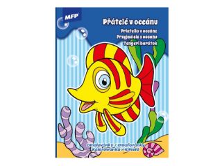 Obrázek z Omalovánky A4 Přátelé v oceánu 